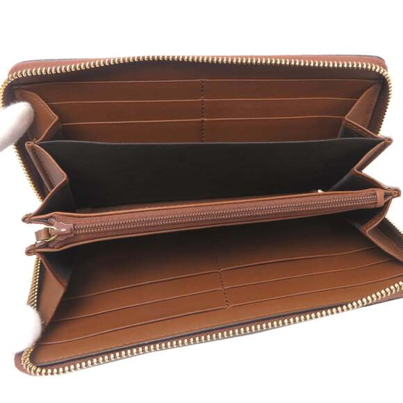 Gucci Women's Zip-Around Long Wallet 456863 GG Supreme Beige - Picture 5 of 9